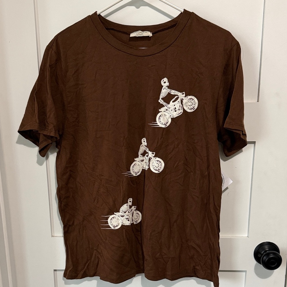 Junior’s Skeleton Motorcycle Tee